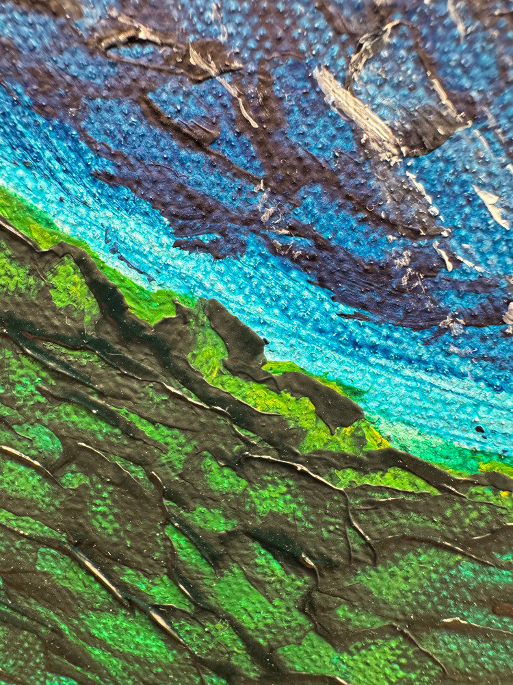 Moonrise Over Sunflowers II detail5