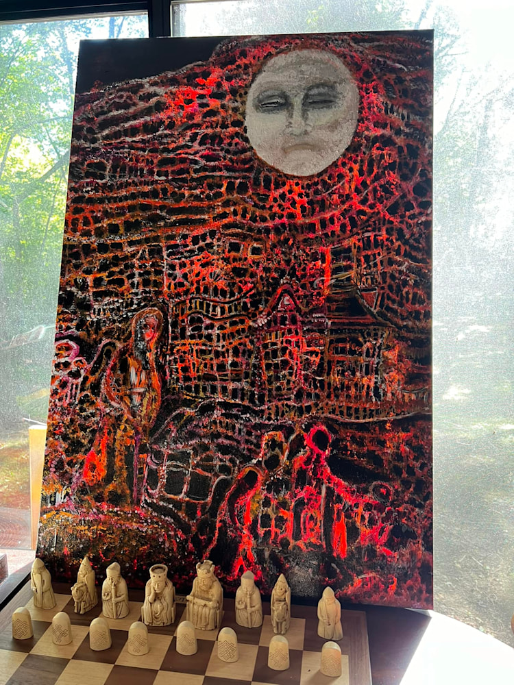 stagedFatherLuna Glowing from behind