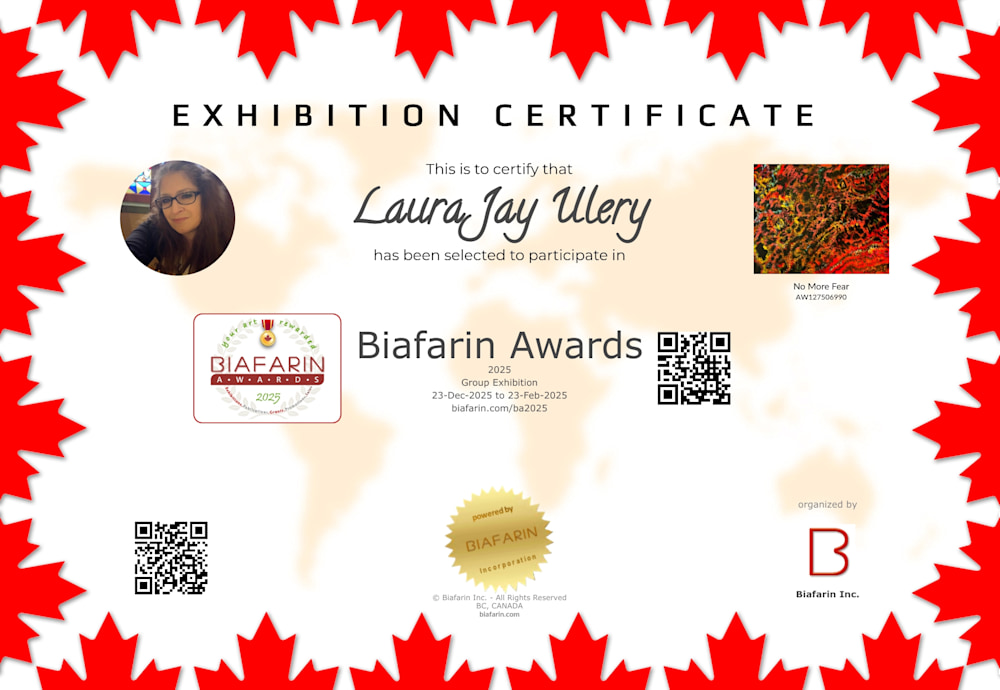 Biafarin Awards   2025   Laura Jay Ulery   Certificate   001