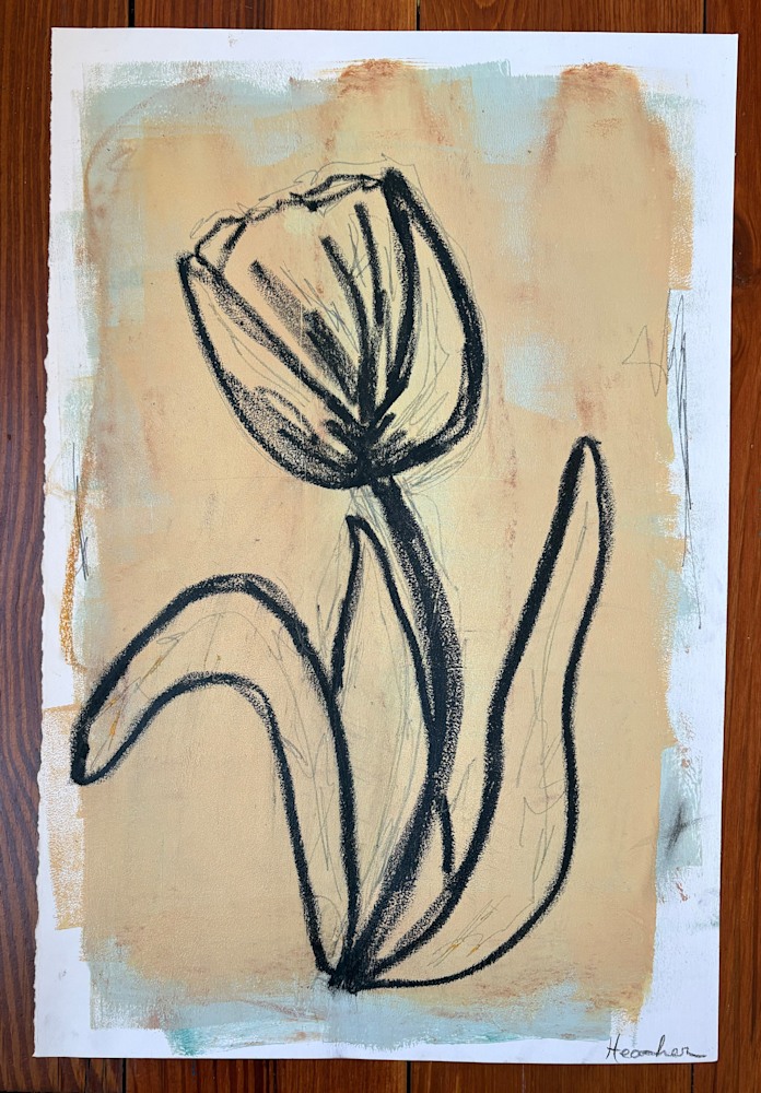 12x18 abstract flower 2