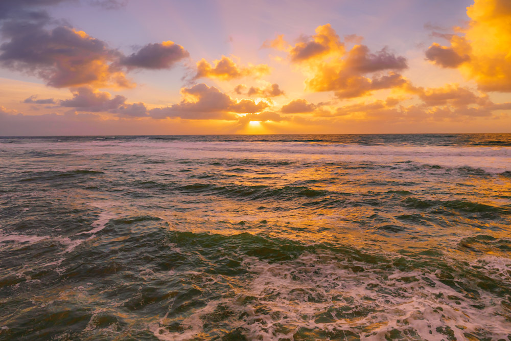 Golden Rays at Sunset Cliffs, San Diego