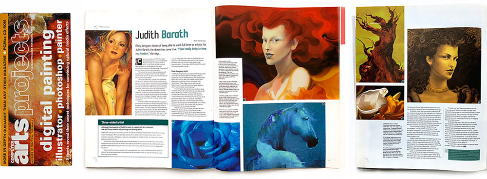 Digital art projects magazine article about Judith Barath digital art