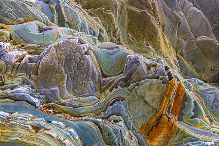 wavy rock surface