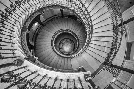 Ybl Palace circular staircase, Budapest