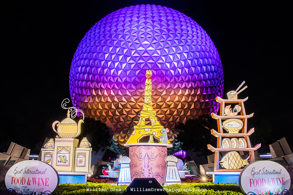 Spaceship Earth Food and Wine - Epcot Center Photos | William Drew Photography