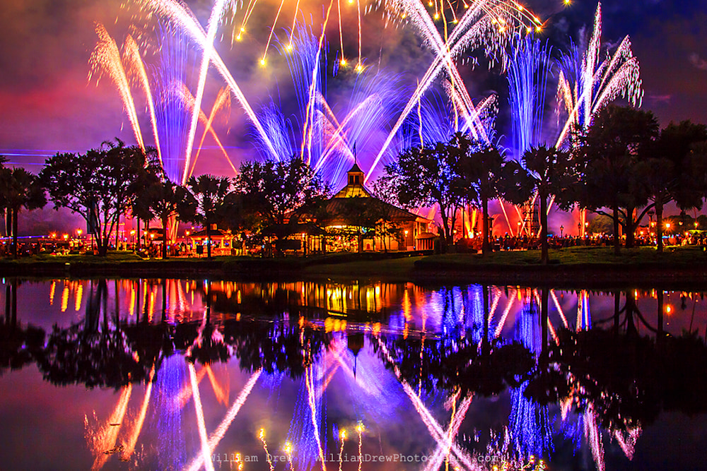 Purple Disney Reflection - Disney Wall Art | William Drew Photography