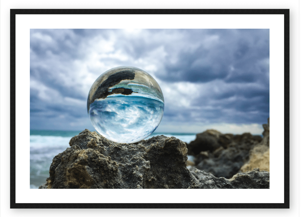 Crystal Sea and Sky Framed