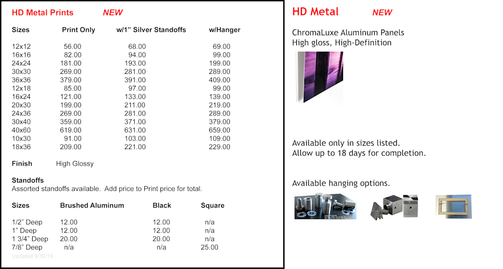 HD Metal Pricing