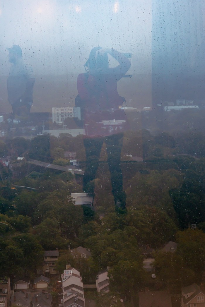 Self-portrait in window - Downtown Atlanta