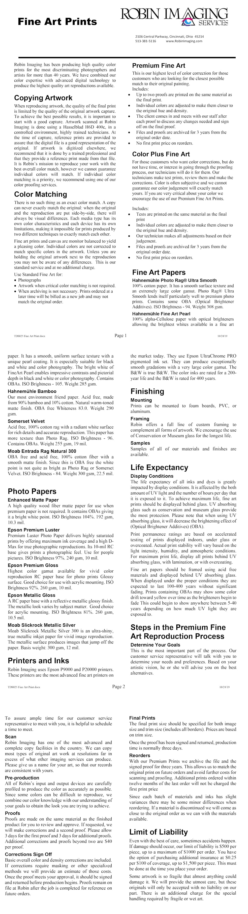 Distinctive Attributes Of Fine Art Papers And The Art Reproduction
