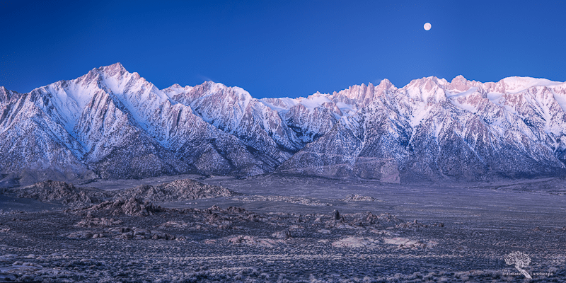 Moonset Over the Eastern Sierra