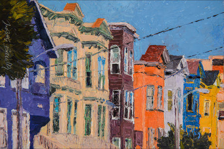 San Francisco Buildings -oil painting by Judith Barath