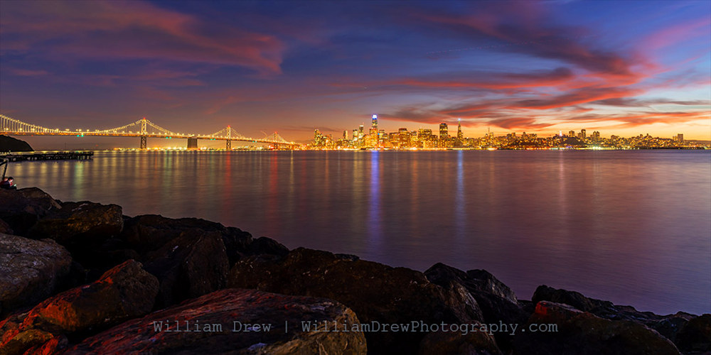 Treasure Island Bay Bridge San Francisco Sunset
