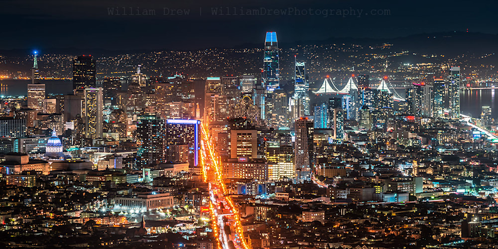 Twin Peaks view of Downtown San Francisco Photograph