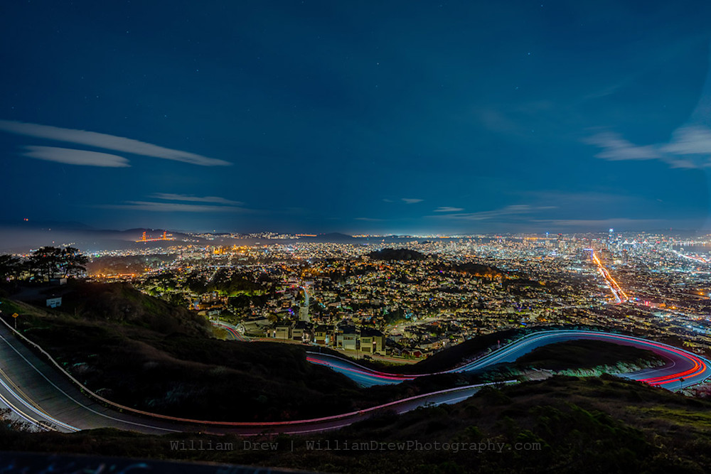 Twin Peaks Golden Gate San Francisco Photograph