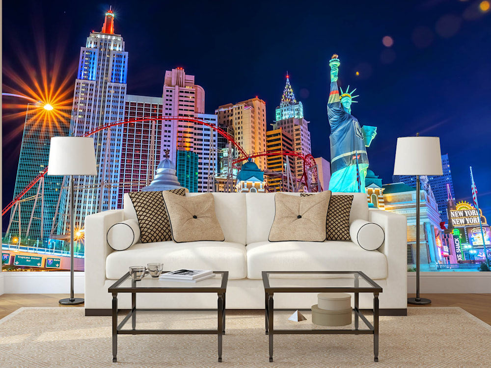 New York New York Las Vegas - Las Vegas Wall Murals | Custom Sizes and Free Ground Shipping