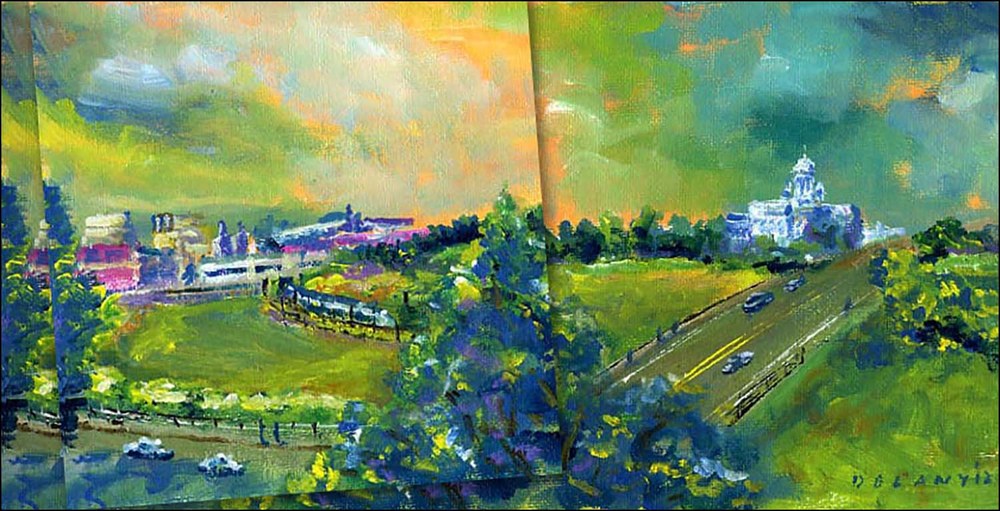Painting studies, the client likes what he sees...