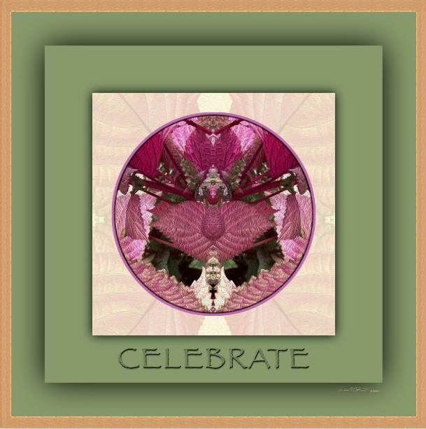 Celebrate Red Shiso Meditation Mandala Art by Debra Cortese