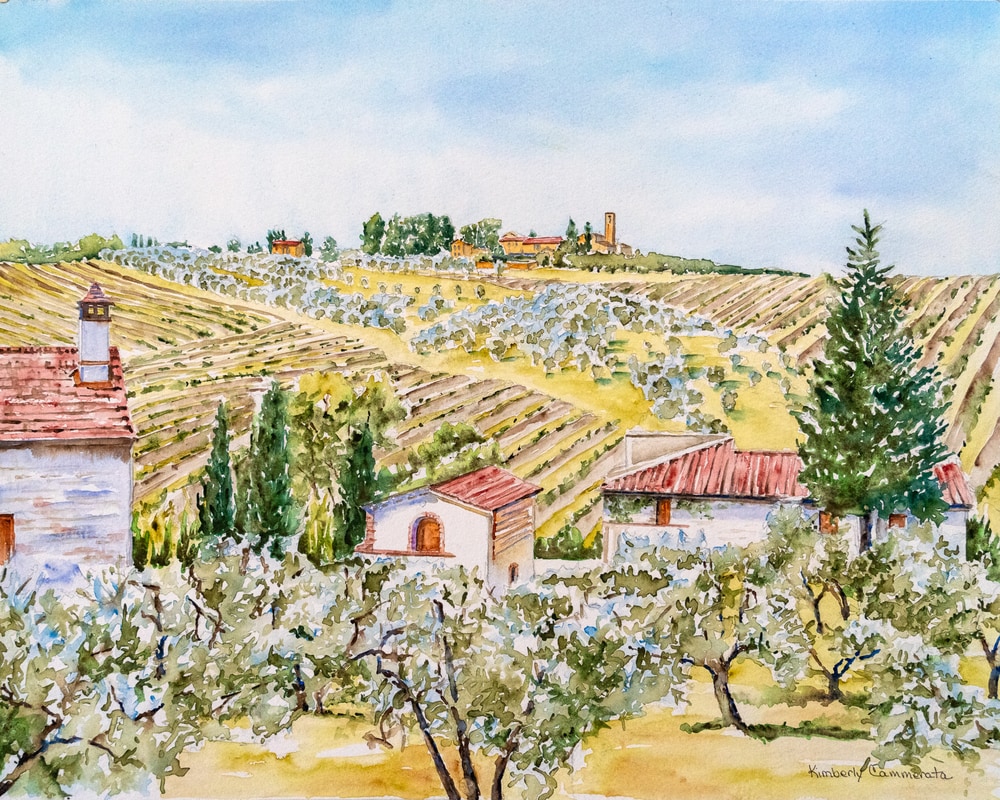 Il campo degli ulivi, San Gimignano | Kimberly Cammerata