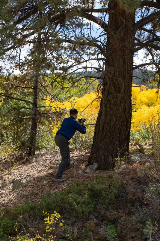 Steven at entry to Cottonwood Lake
