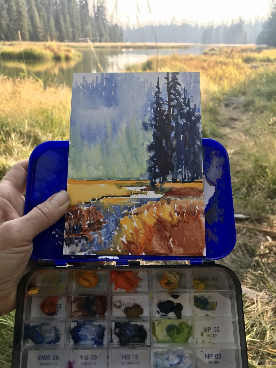 New Gouache Travel Palette Colors for Plein Air (July 2022) - The