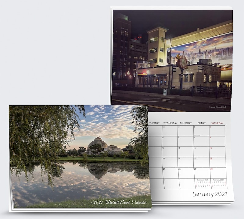 2021 Detroit Events Calendar Cover and Inside