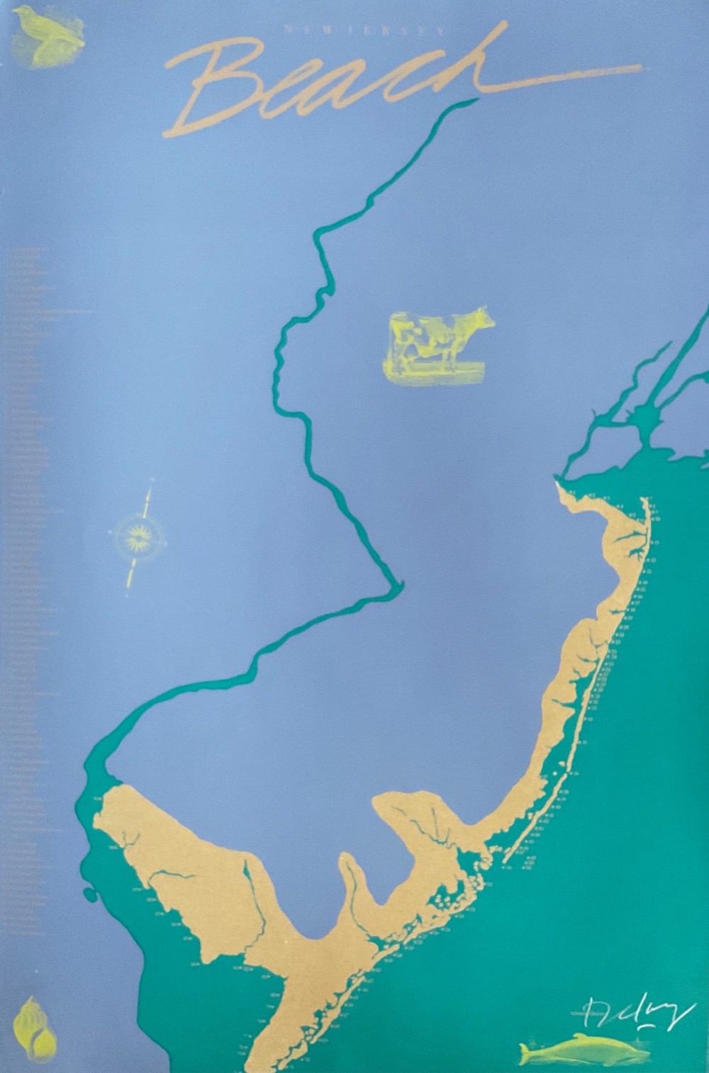 New Jersey Beach Poster 