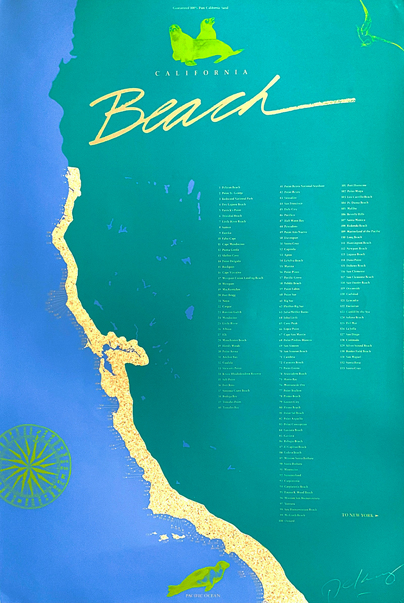 California Beach Poster 