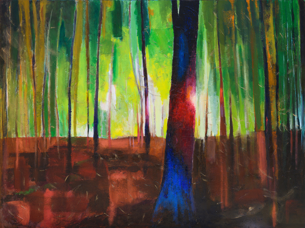 SOLSTICE, acrylic on canvas 48" x 36"