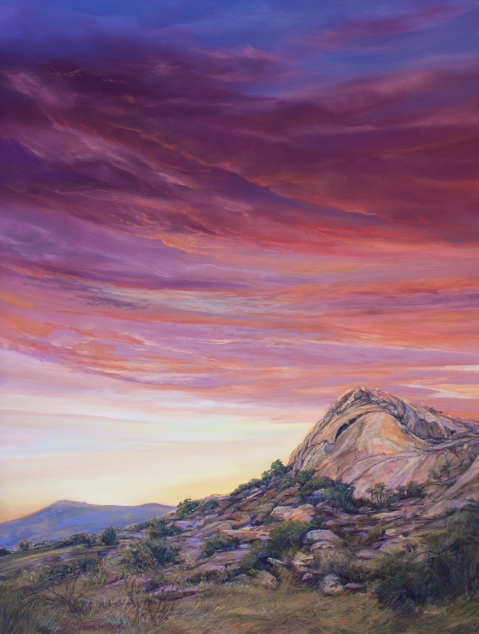 Rich Promise of a New Day pastel by Lindy Cook Severns