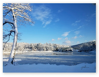Snow Magic Delaware River View