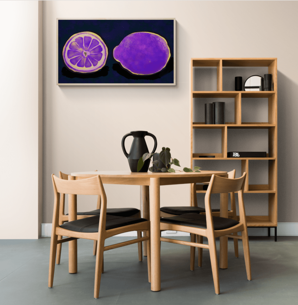 sweet purple lemons digital painting
