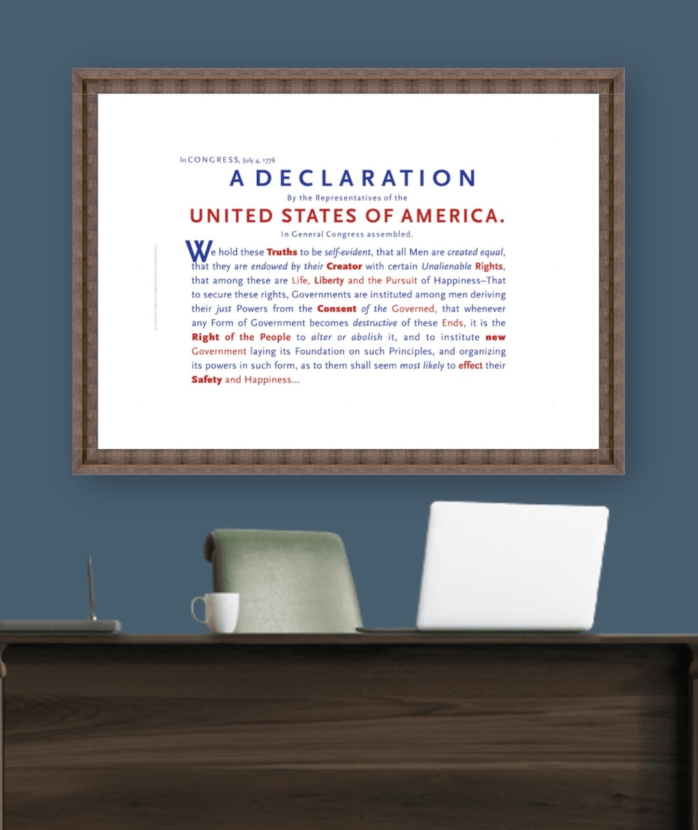 Declaration of Independence poster 