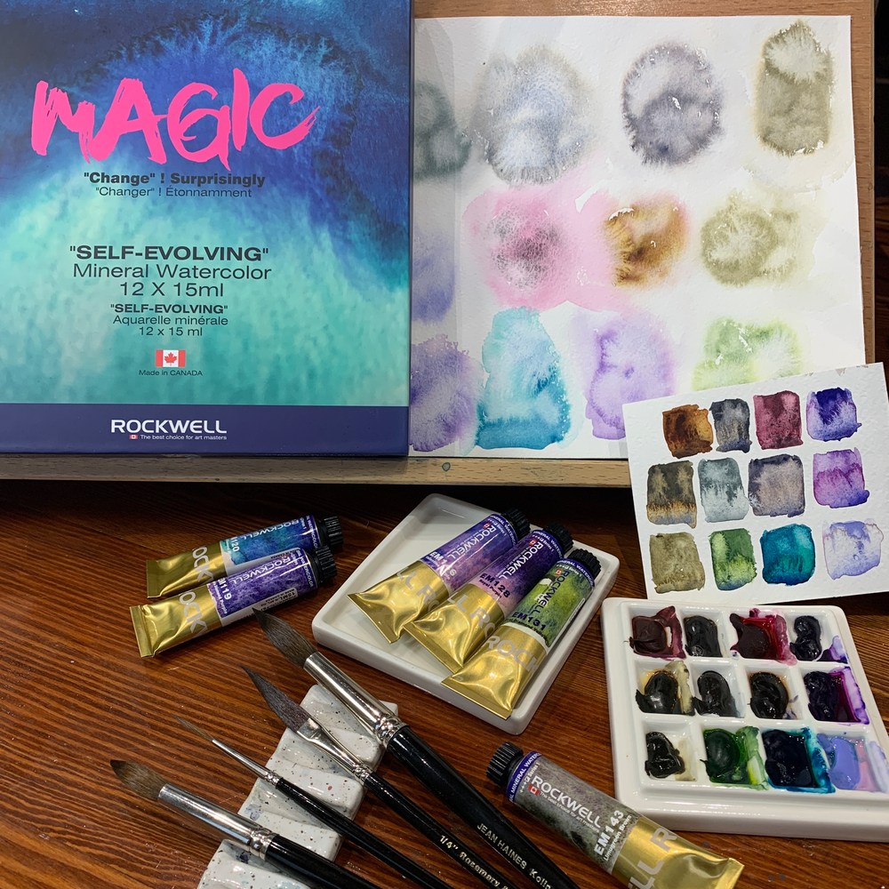 Rockwell Art Magic Set with Self-Evolving Colours