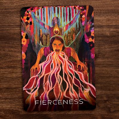 Fierceness card from Wisdom of the Divine Feminine oracle