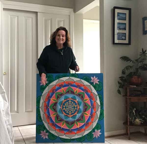 Kathy Rausch Mandala Painting