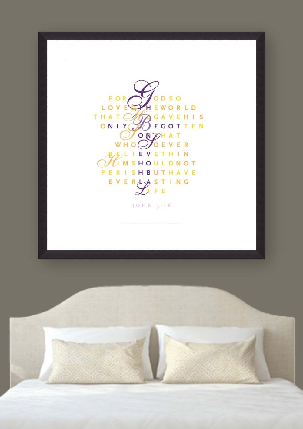 John 3:16 art print 