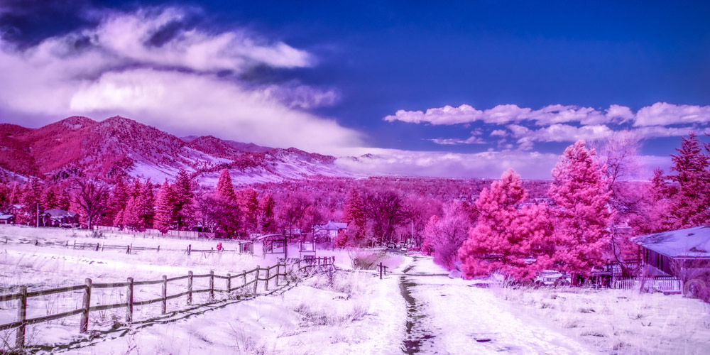 Infrared image from outside Boulder, Colorado