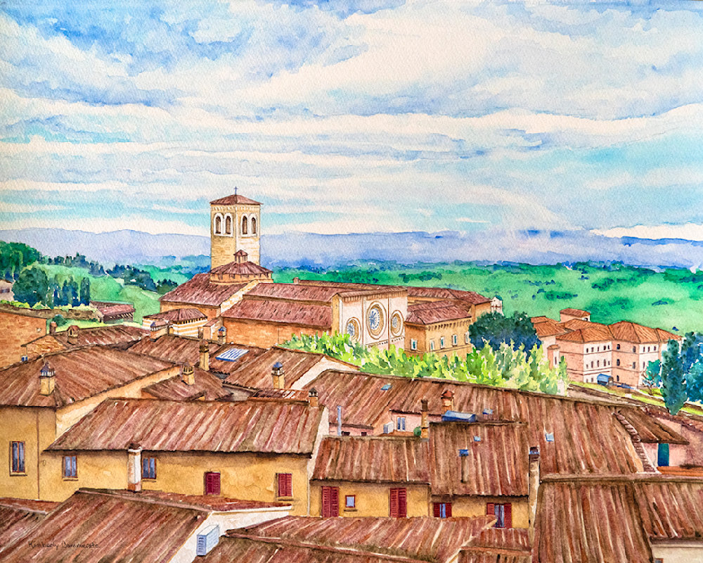 Rooftops of Assisi | Kimberly Cammerata