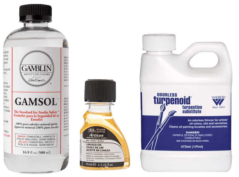 How to Use Oil Pastel & Gamsol (Odorless Mineral Spirits) 