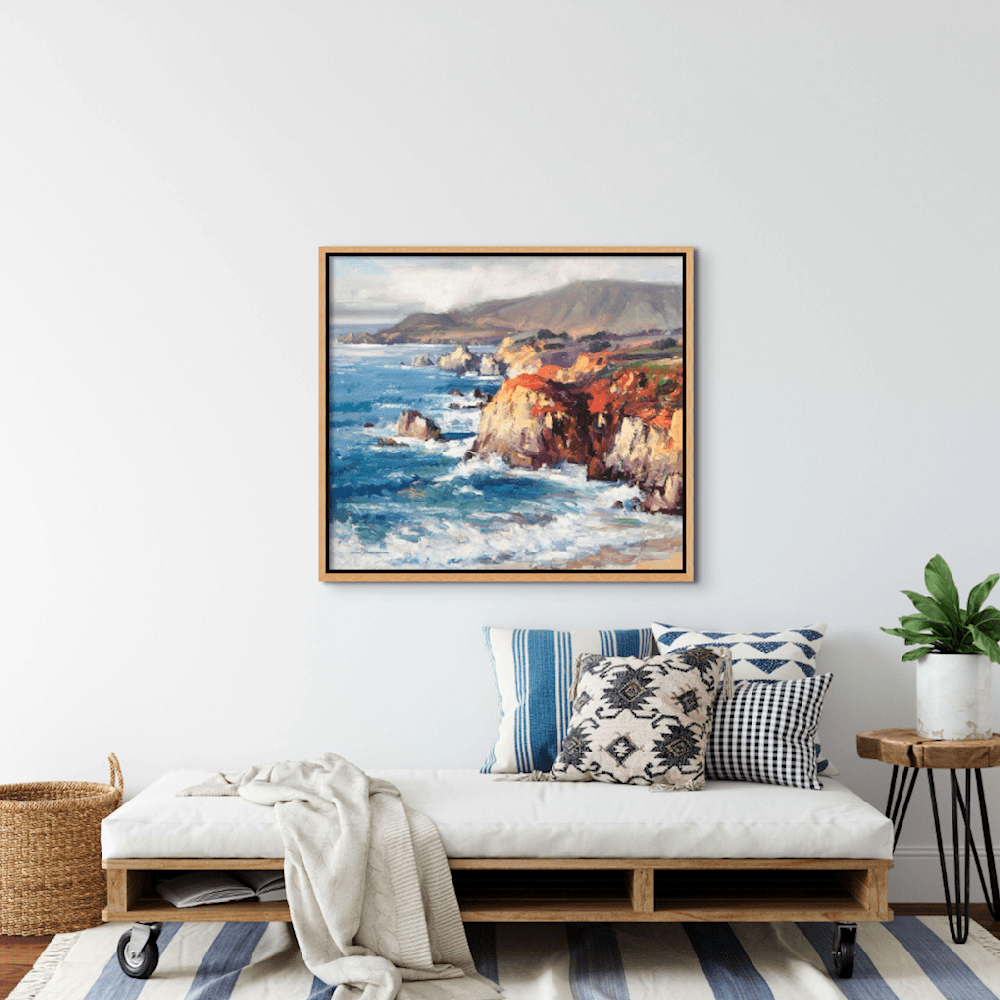 California Coast Big Sur by Karl Thomas print room mockup