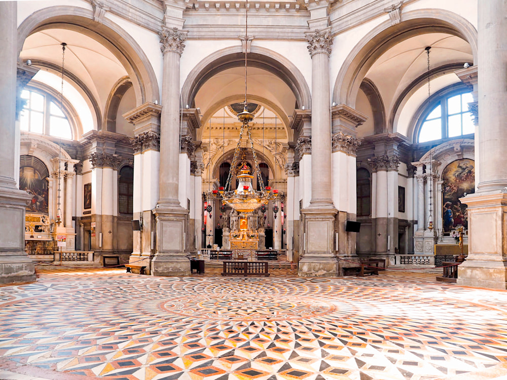 Oil painting Basilica Santa Maria outlets della Salute