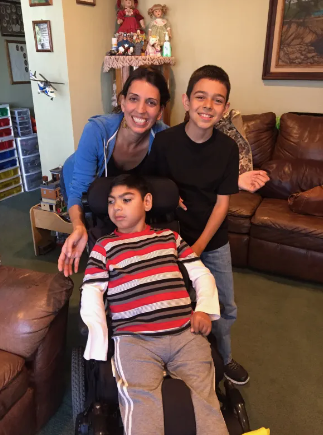 Christian with his twin brother Julian and I.