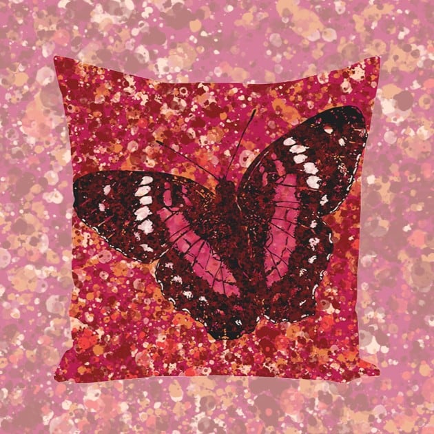 "Scarlet Peacock" Art Gifts: Throw Pillows