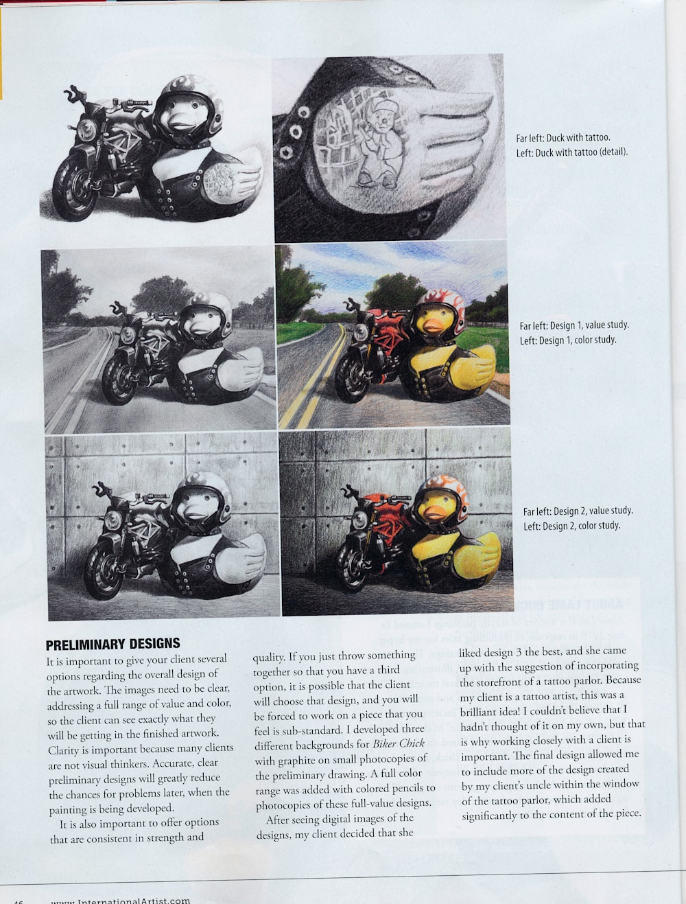 Page 5 of article on commissioning an artwork