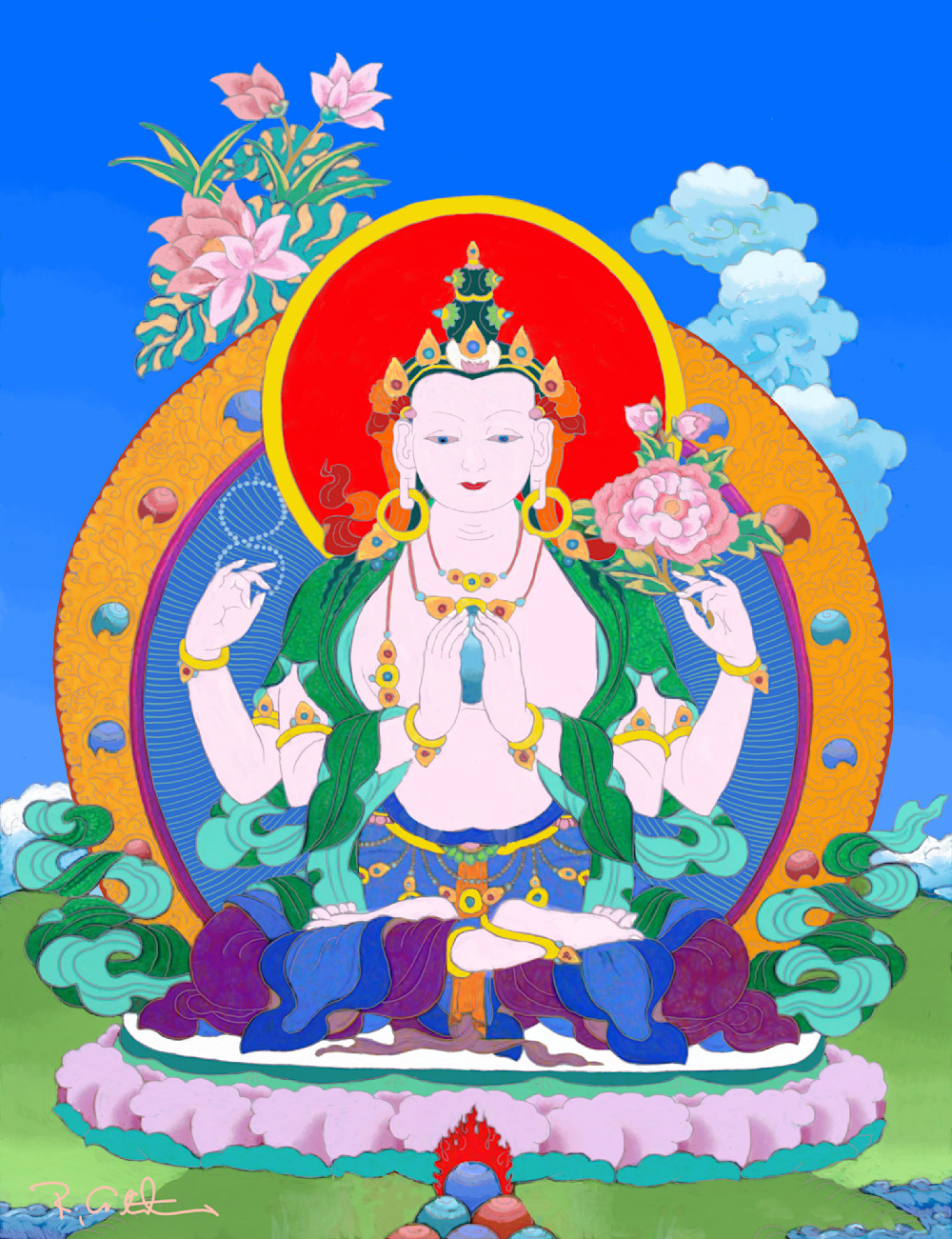 Baby Buddha Badge Reel| Inspirational Badge Reel | Faith ID Holder |  Religious Badge Reel | Buddha Lotus Badge reel