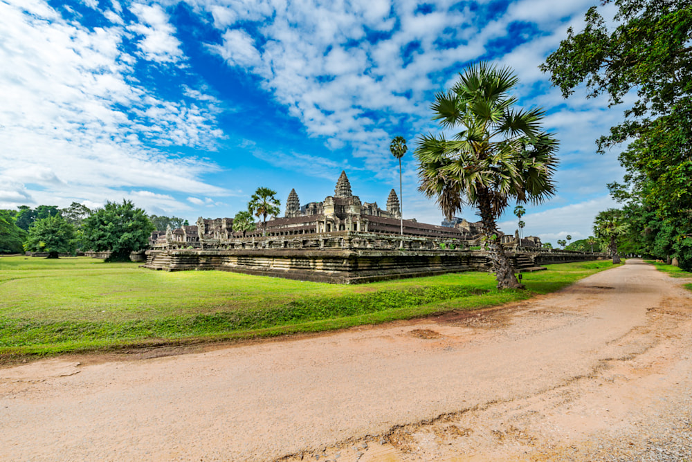 Atlanta photographer in Cambodia behind the main temple of Angkor Wat