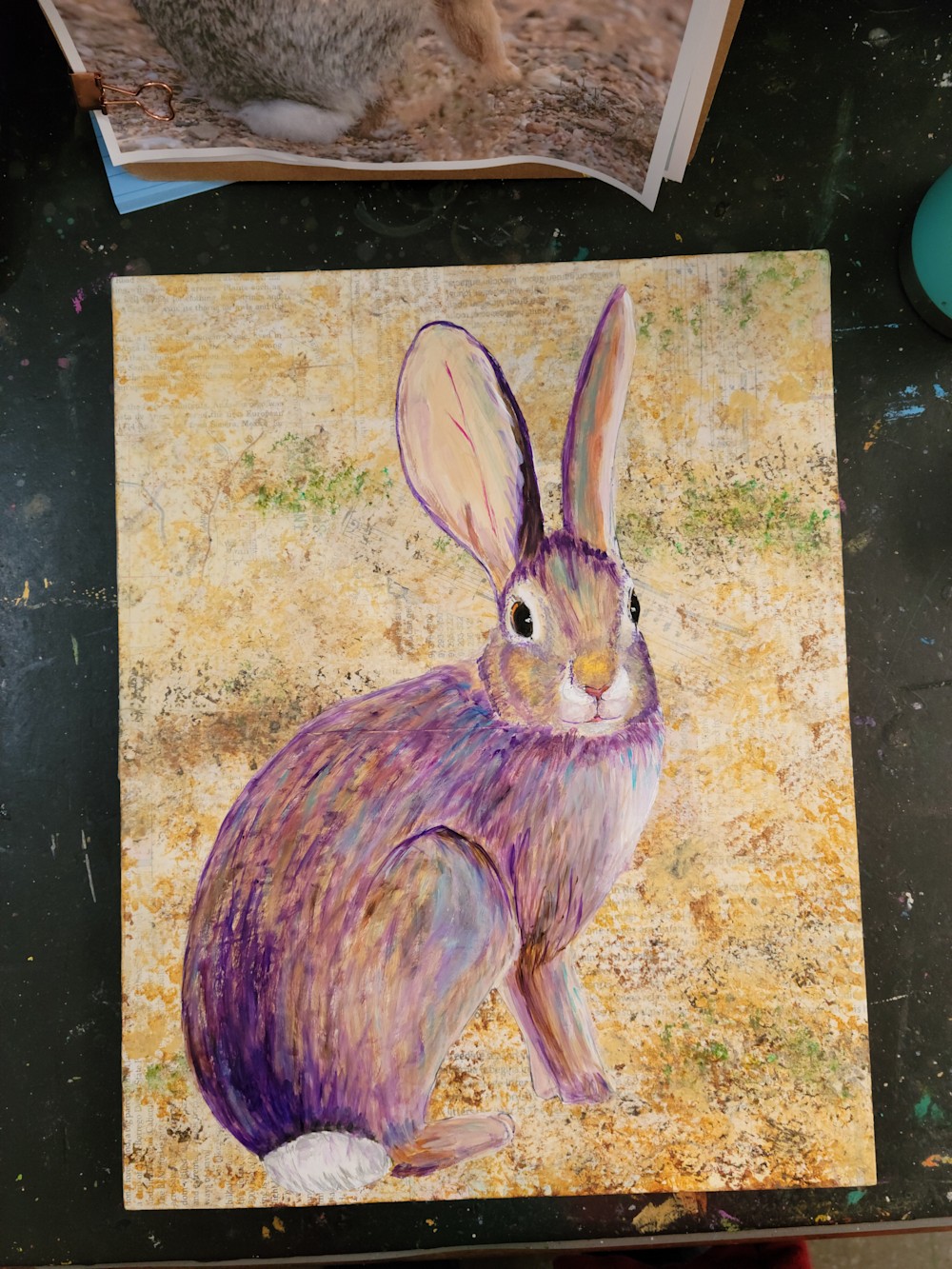 painting of a rabbit