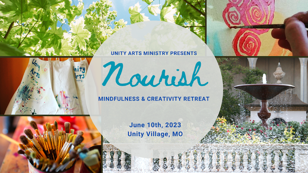 Nourish: Mindfulness & Creativity retreat event poster