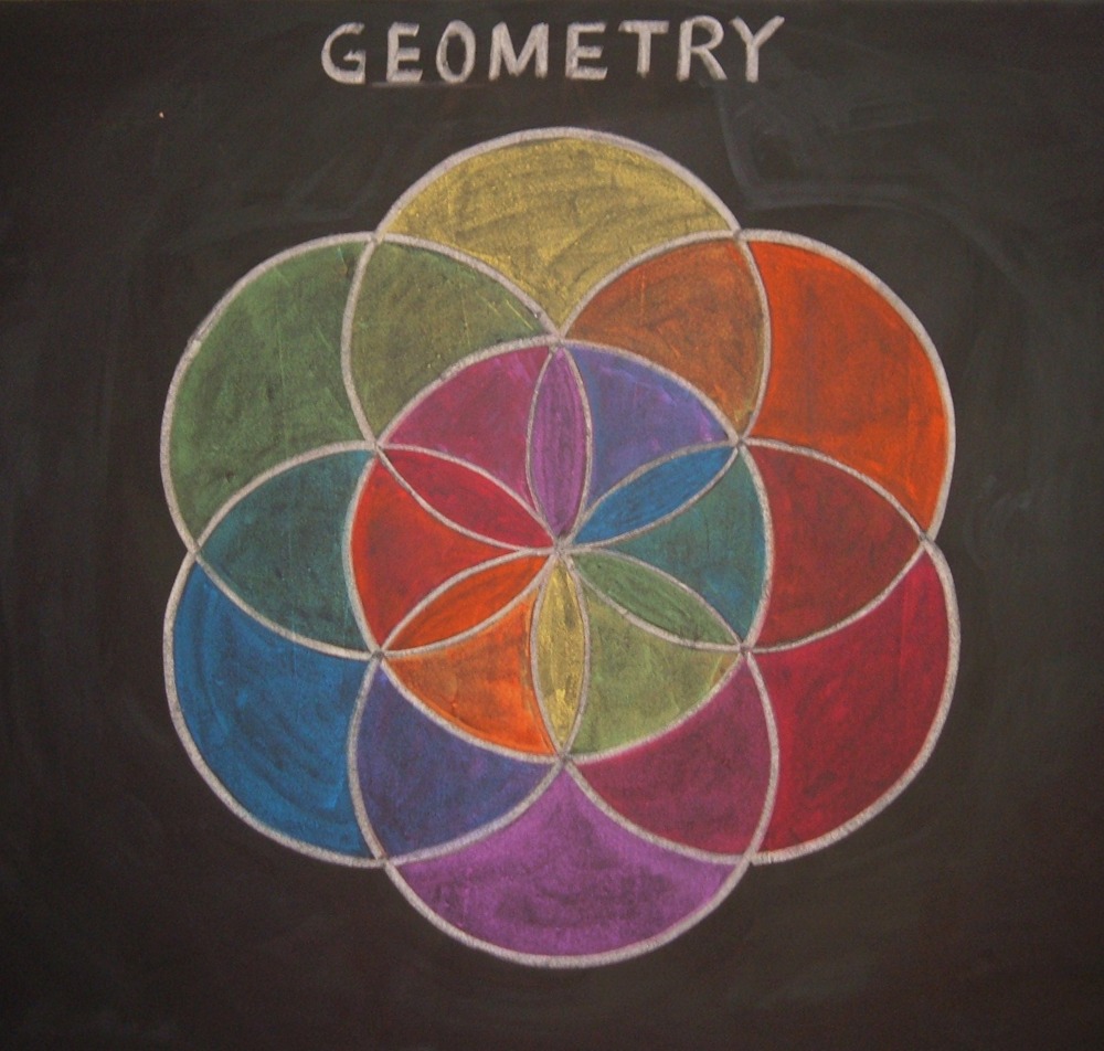 Geometry Waldorf Chalkboard Drawing